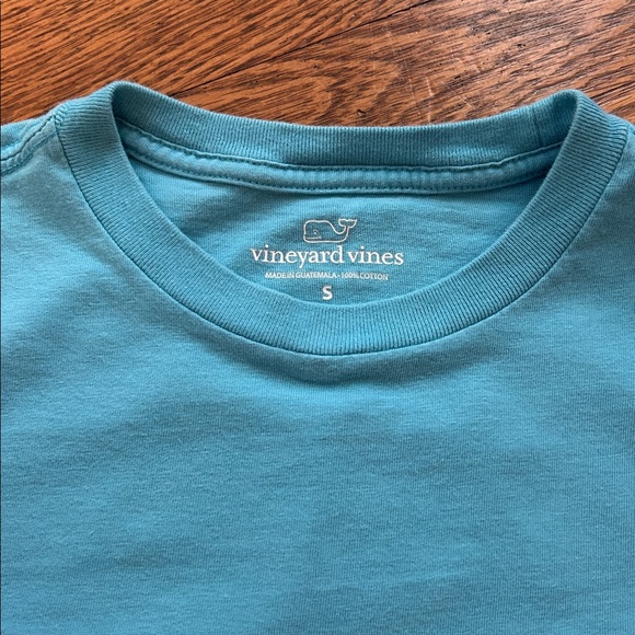 Vineyard Vines Short Sleeve Pocket Tee in Aqua Blue - Picture 3 of 4